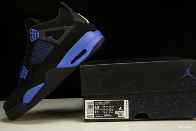 1st Kicks 4 Game Jordan CT8527-018 Royal Black Retro 0705
